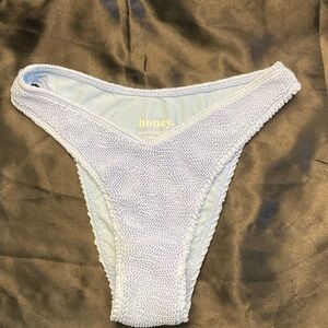 Sky Blue Crinkle Bikini Bottom